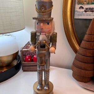 Silver and Gold Nutcracker Toy Soldier